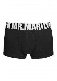 Pánské bavlněné boxerky MR MARILYN LETTERS BOXER BLACK, L
