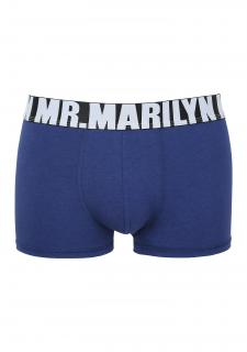 Pánské bavlněné boxerky MR MARILYN LETTERS BOXER BLUE, L