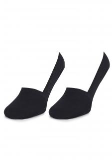 Pánské bavlněné nízké ponožky LUX LINE P30 BLACK, ONE-SIZE (univerzální)