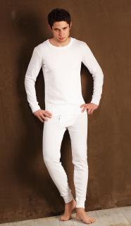 Pánské podvlíkací triko s dlouhým rukávem MVD 012 KEY WHITE, L