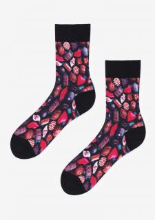 Pánské ponožky s pralinkami SPECIAL MEN CHOCOLATE MARILYN BLACK/MULTICOLOR, 41/45