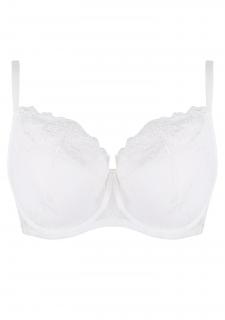 Polovyztužená podprsenka pro větší velikosti ROMANTICA 01 WHITE, 70G