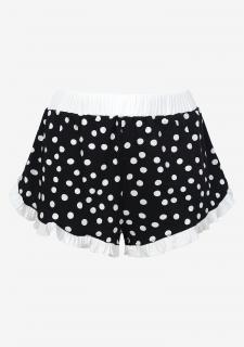 Pyžamové šortky s puntíky TIKI TAKI POUPEE MARILYN BLACK/OFF WHITE, L