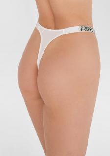 Tanga zdobená kamínky MON BIJOU SECRET POUPEE MARILYN WHITE, L