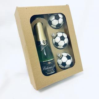 IRISA Luxusní dárková sada Dárek pro fotbalistu Balení: 4ks, Barva: bílá, Velikost: 6 cm