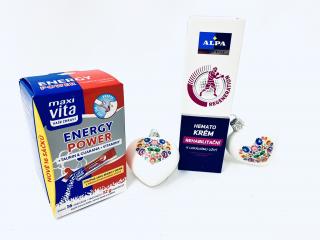 IRISA Vitamínová harmonie: Skleněné ozdoby pro duši i tělo II Balení: 4ks, Barva: bílá, Velikost: 6 cm