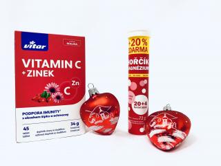 IRISA Vitamínová harmonie: Skleněné ozdoby pro duši i tělo VI Balení: 4ks, Barva: bílá, Velikost: 6 cm