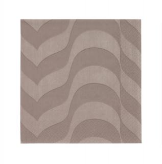 Papírové ubrousky Alvar Aalto iittala 33 cm světle hnědé linen
