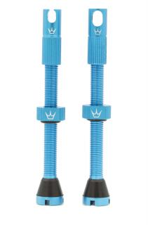 Bezdušové ventilky Peaty's Tubeles Valves  Aqua blue Délka ventilku: 80mm