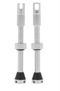 Bezdušový ventilek Peaty´s Tubeles Valves  Silver Délka ventilku: 80mm