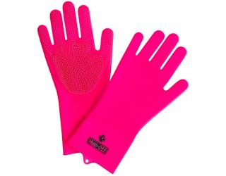 Čistící rukavice Muc-off Deep Scrubber Gloves  Silikonové mycí rukavice Velikost: M