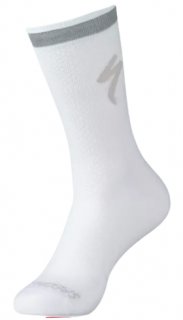 Cyklistické ponožky Specialized Soft Air Reflective Tall  Bílé Velikost: M (EU 40-42)