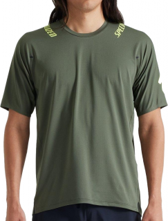 Cyklistický trailový dres Specialized Trail Air Jersey SS  Oak Green Velikost: L