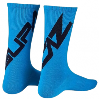 Cyklo ponožky Supacaz SupaSox  Black/Neon Blue Velikost: M (EU 40-42)