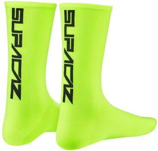 Cyklo ponožky Supacaz SupaSox  Black/ Neon Yellow Velikost: L (EU 43-45)