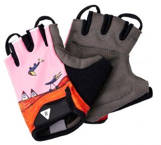 Dětské rukavice na kolo Rascal  Růžové / pink Velikost: S