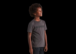 Dětské tričko Specialized Wordmark Tee  Charcoal Velikost: L