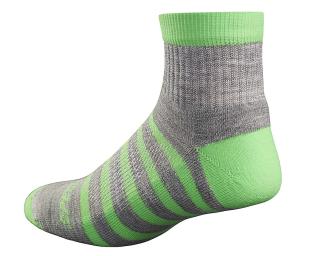 Letní cyklistické ponožky Specialized Mountain Mid Socks  Grey/Green Velikost: L (EU 43-45)