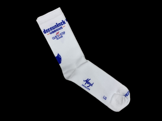 Letní cyklistické ponožky Specialized Skinlife Tall QuickStep Socks  White / Blue Velikost: L (EU 43-45)