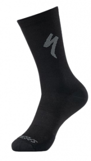 Letní cyklistické ponožky Specialized Soft Air Tall  černá / šedá Velikost: M (EU 40-42)