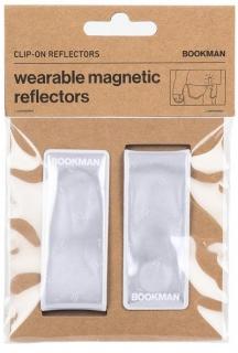 Magnetické připínací odrazky Bookman Clip-on Reflectors  Bílé - edice rascal