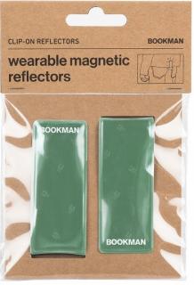 Magnetické připínací odrazky Bookman Clip-on Reflectors  Zelené