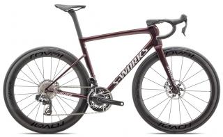 Silniční kolo Specialized S-Works Tarmac SL8 RED AXS  Gloss solidity / Red pearl / Metallic white silver Barva kola: Gloss solidity / Red pearl /…