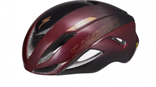 Specialized S-Works Evade ANGi Mips  Gloss Maroon / Matte Black Velikost: L