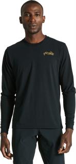 Tričko s dlouhým rukávem Specialized Warped Tee LS  Černé Velikost: XS