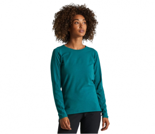 Women's Trail Long Sleeve Jersey  Tropical Teal / modrá Velikost: S