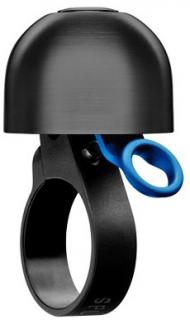Zvonek na kolo Spurcycle Compact  Černý s modrým kladívkem