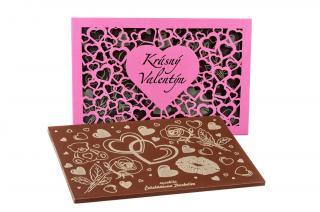 Čokoláda Valentýn - růžový obal, 120 g, Čokoládovna Troubelice Varianta: bílá 40%