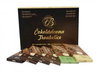 Dárkové balení čokolád MIX, 270g, Čokoládovna Troubelice