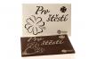 Velká čokoláda  Pro štěstí  - perleťový obal, 120 g, Čokoládovna Troubelice Varianta: hořká 75%