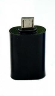 Adaptér microUSB/USB (OTG) černý