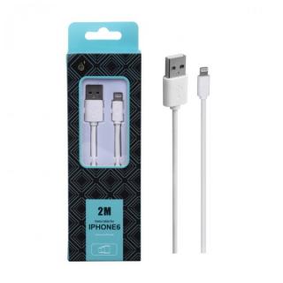 Datový kabel PLUS AA103 pro iPhone, 2M - bílý