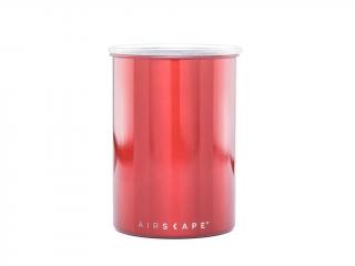 Dóza na kávu Airscape nerezová 500g Barva: červená