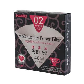 Papírové filtry V60-02 bělené (40 ks)