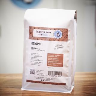 Zrnková káva CHELBESA (Etiopie) 1 kg