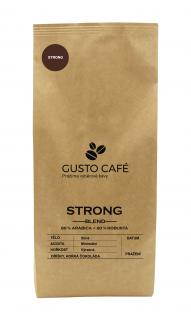 Rodinná pražírna GUSTO CAFÉ | Espresso směs STRONG - 80% arabica + 20% robusta Hmotnost: 1000 g