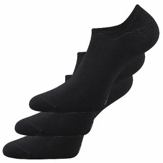 bambusové nízké ponožky Dexi černá, 3 páry Velikost ponožek: 43-46 EU