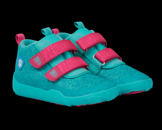 boty Affenzahn Happy Smile Lowboot Knit Owl Green/Pink Velikost boty (EU): 32, Vnitřní délka boty: 210, Vnitřní šířka boty: 75