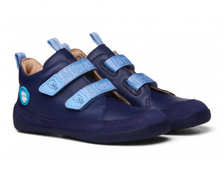 boty Affenzahn Leather Sneakers Bear Brown/Blue Velikost boty (EU): 32, Vnitřní délka boty: 210, Vnitřní šířka boty: 75