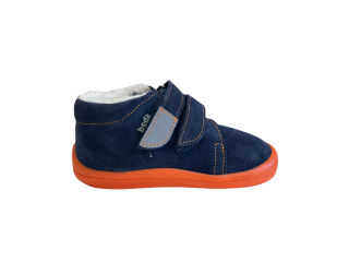 boty Beda zimní Blue mandarine s membránou (BF 0001/W/MK/kožíšek, nízké) Velikost boty (EU): 21, Vnitřní délka boty: 129, Vnitřní šířka boty: 62