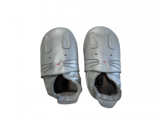 capáčky Bobux Hop Silver (soft sole) Velikost boty (EU): 19, Vnitřní délka boty: 117, Vnitřní šířka boty: 56