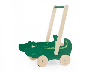 Dřevěný vozík - wooden walkers - Mr. Crocodile