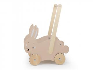 Dřevěný vozík - wooden walkers - Mrs. Rabbit