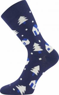 Ponožky Voxx Damerryk domečky, 1 pár Velikost ponožek: 25-29 EU