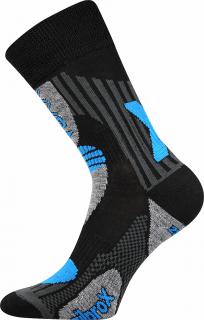 ponožky Voxx Vision černá-modrá merino Velikost ponožek: 43-46 EU