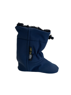 zateplené capáčky Adom softshell modrá Velikost boty (EU): 25, Vnitřní délka boty: 160, Vnitřní šířka boty: 70